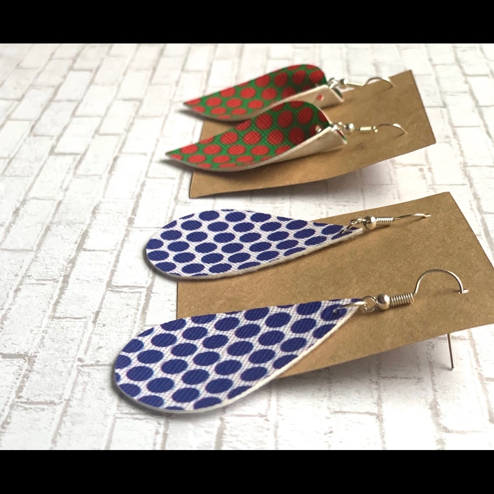 Dangle Teardrop Earrings (Lot of 2) New